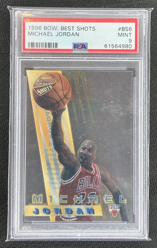 PSA 9 Michael Jordan 1996-97 Bowman’s Best Shots #BS6 Basketball Card