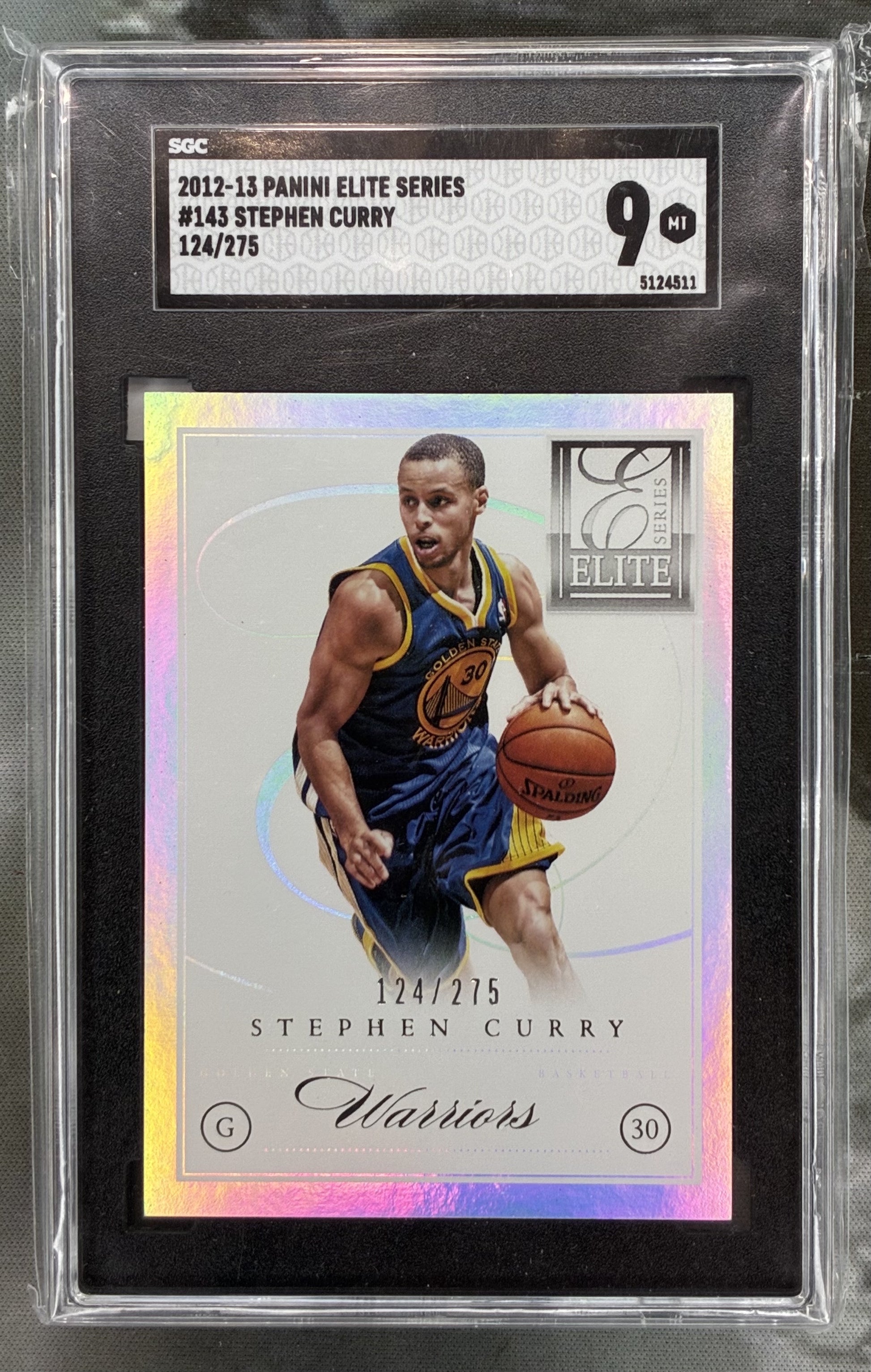 2012–13 Panini Elite Series #143 Stephen Curry /275 SGC 9 Mint Basketball Card