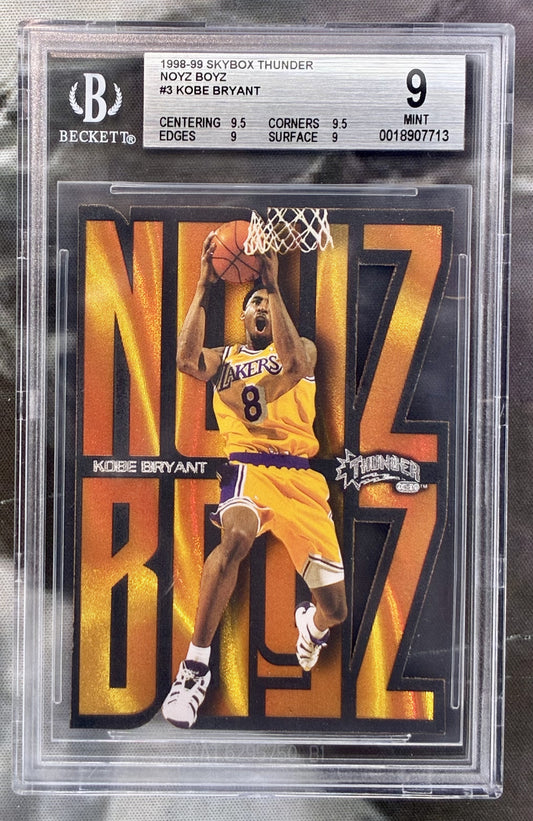 1998–99 SkyBox Thunder Kobe Bryant Noyz Boyz #3 BGS 9 Mint Card