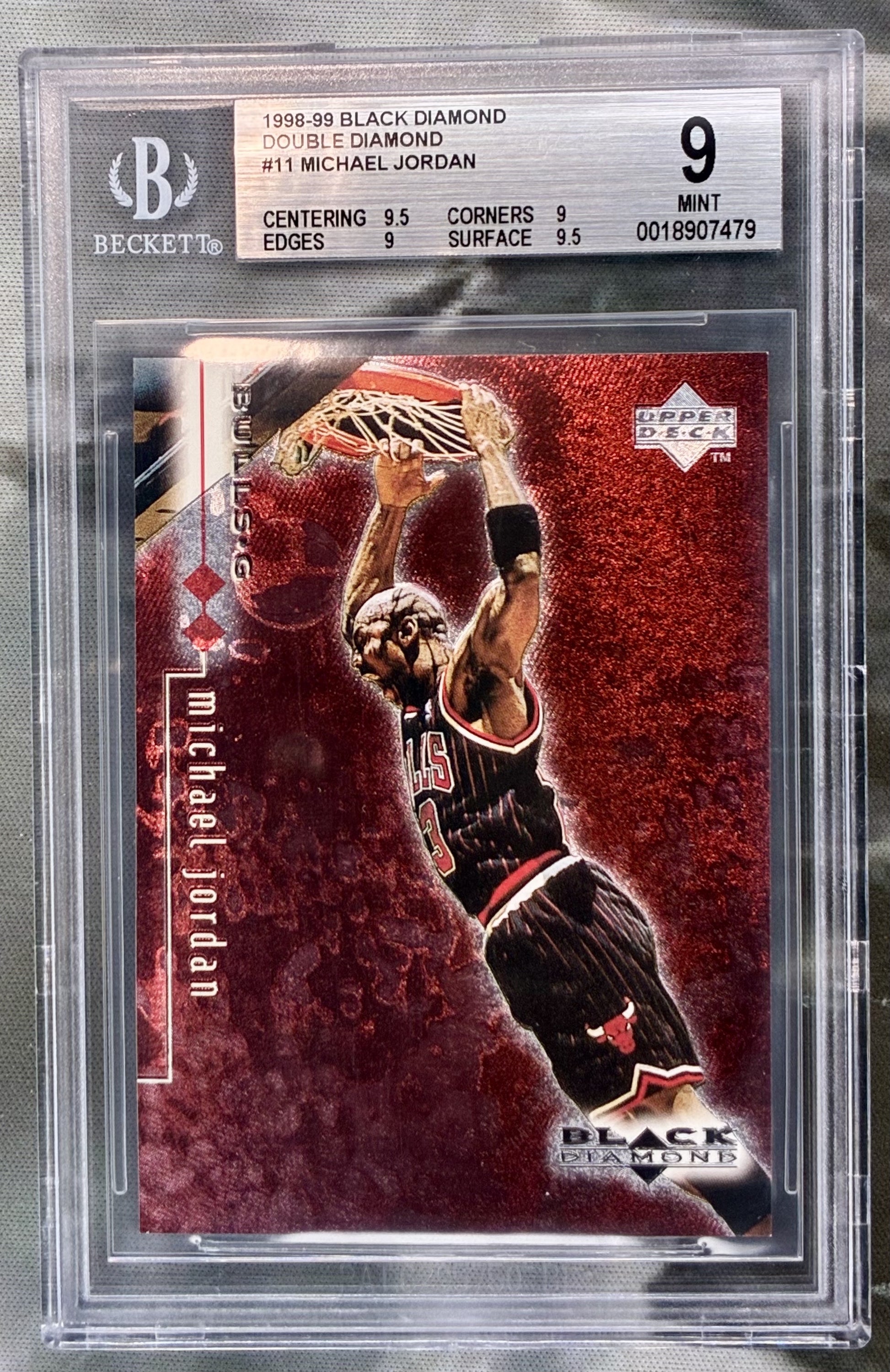 1997–98 Upper Deck SPx Hardcourt Holoviews Michael Jordan #HH1 BGS 8.5