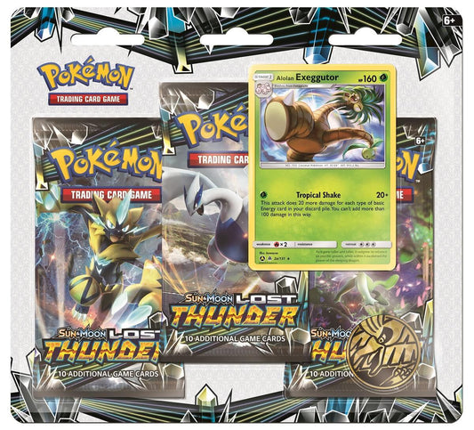 Pokémon Sun & Moon Lost Thunder 3-Pack Blister MP Condition