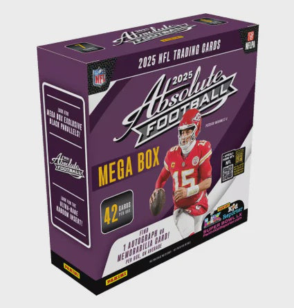 2025 Panini Absolute Football Mega Box Sealed NFL Trading Card Product