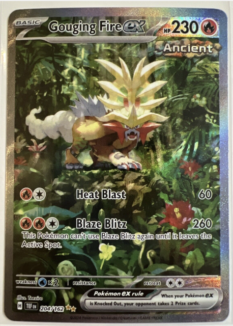 Product image of Gouging Fire ex | Special Illustration Rare (204/162) | Pokémon TCG: Temporal Forces | Near Mint (NM)