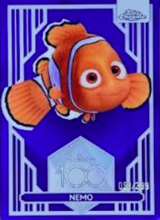 2023 Topps Chrome Disney 100 Nemo Purple Refractor /299 #68 trading card