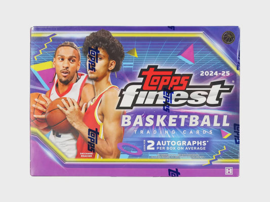 2024-25 Topps Finest Basketball Hobby Box – 2 autos, refractors, rookie cards