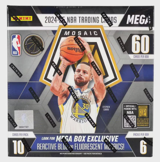 2024-25 Panini Mosaic Basketball Mega Box sealed NBA trading cards
