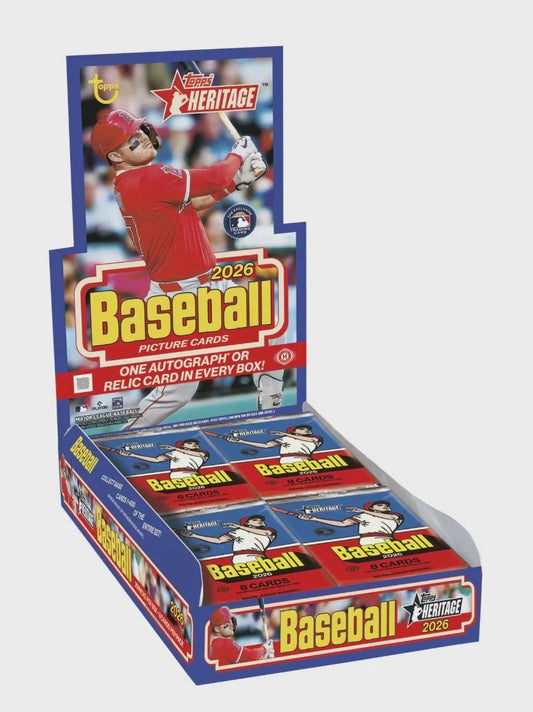 2026 Topps Heritage Baseball Hobby Box cards