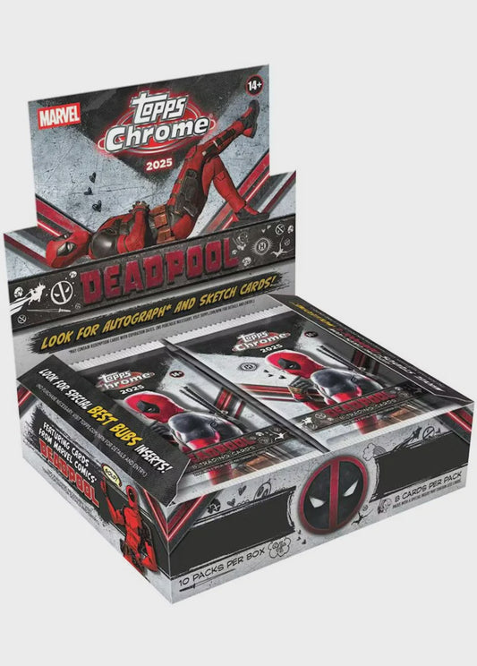 2025 Topps Deadpool Chrome Hobby Box Sealed