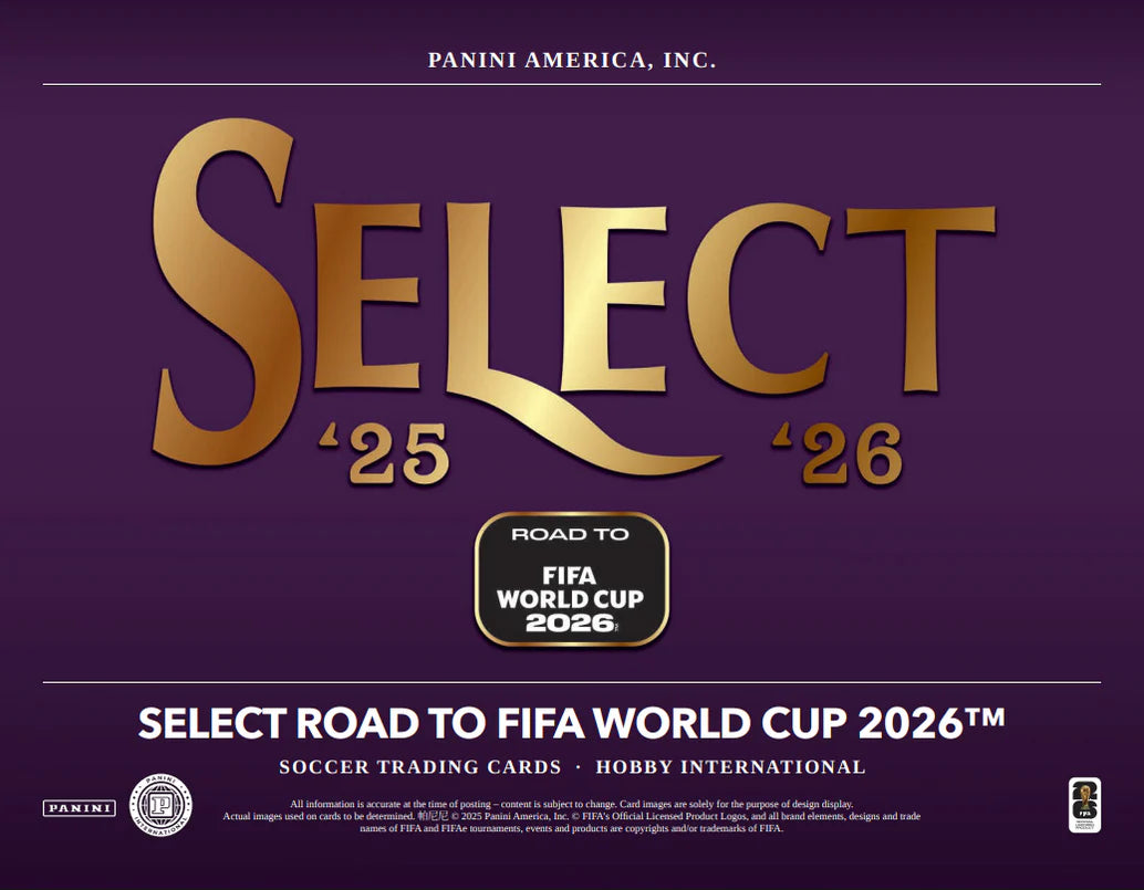 Pre-Order 2025-26 Panini Select Road to FIFA World Cup Soccer Hobby International Box