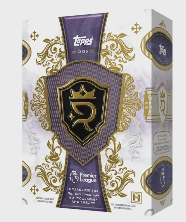 2026 Topps Royalty Premier League EPL Soccer Hobby Box – Pre-Order September 24