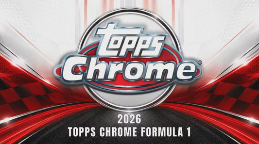 Front of 2026 Topps Chrome Formula 1 F1 Hobby Booster Pack – 4 Cards