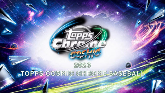 Front of Pre Order 2026 Topps Cosmic Chrome Baseball Hobby Box