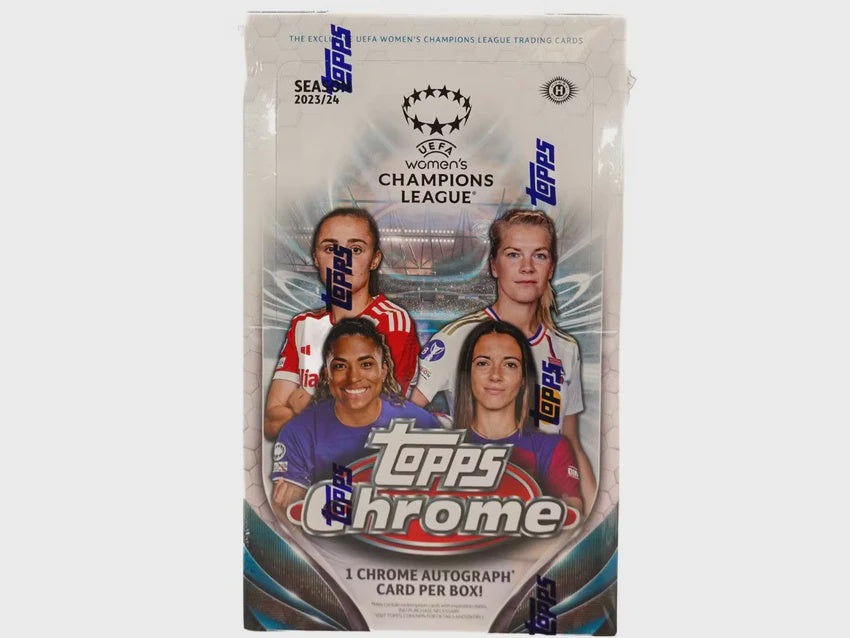 2023-24 Topps Chrome UEFA Women's Champions League Soccer Hobby Box