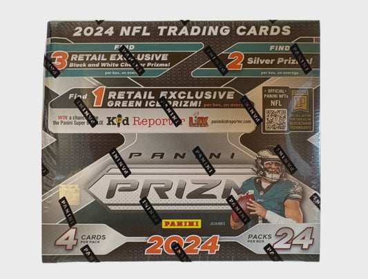 2024 Panini Prizm Football Retail Box – NFL Trading Cards