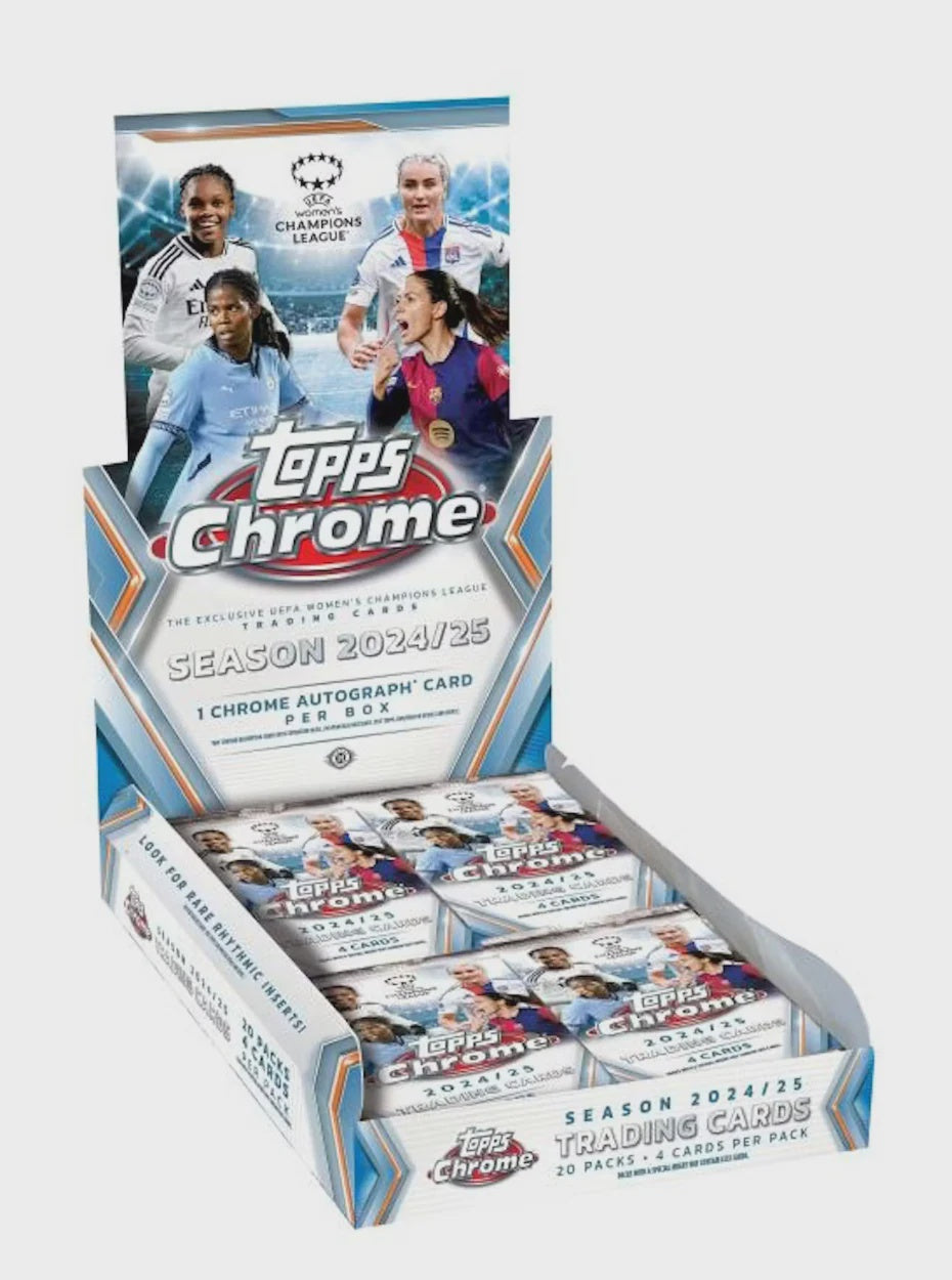 2024/25 Topps Chrome UEFA Women’s Champions League Soccer Hobby Box