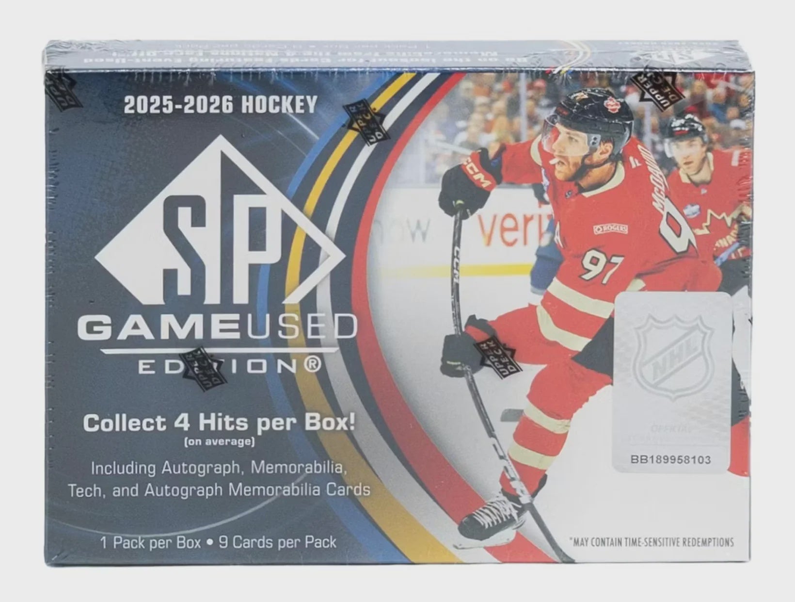 2025-26 Upper Deck SP Game Used Hockey Hobby Box cards