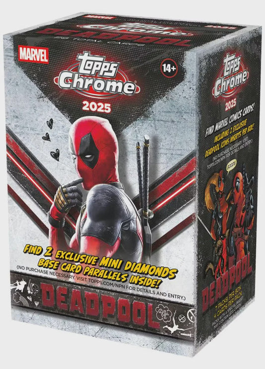 2025 Topps Deadpool Chrome Blaster Box sealed product