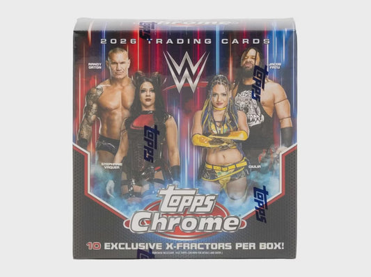 2026 Topps Chrome WWE Wrestling Mega Box sealed product