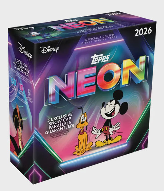 2026 Topps Disney Neon Mega Box sealed product