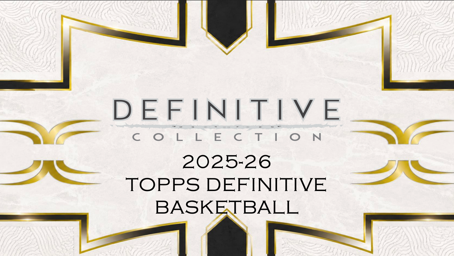 [Coming Soon] 2025-26 Topps Definitive Basketball Hobby Box