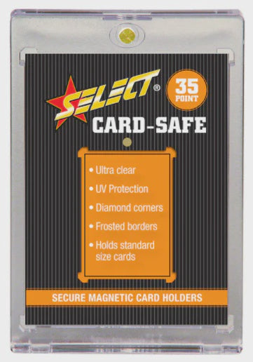 Select One Touch magnetic card holder available in multiple thicknesses for protecting and displaying valuable trading cards.