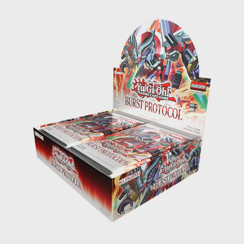 Yu-Gi-Oh! Burst Protocol English Booster Box factory sealed with 24 booster packs by Konami.