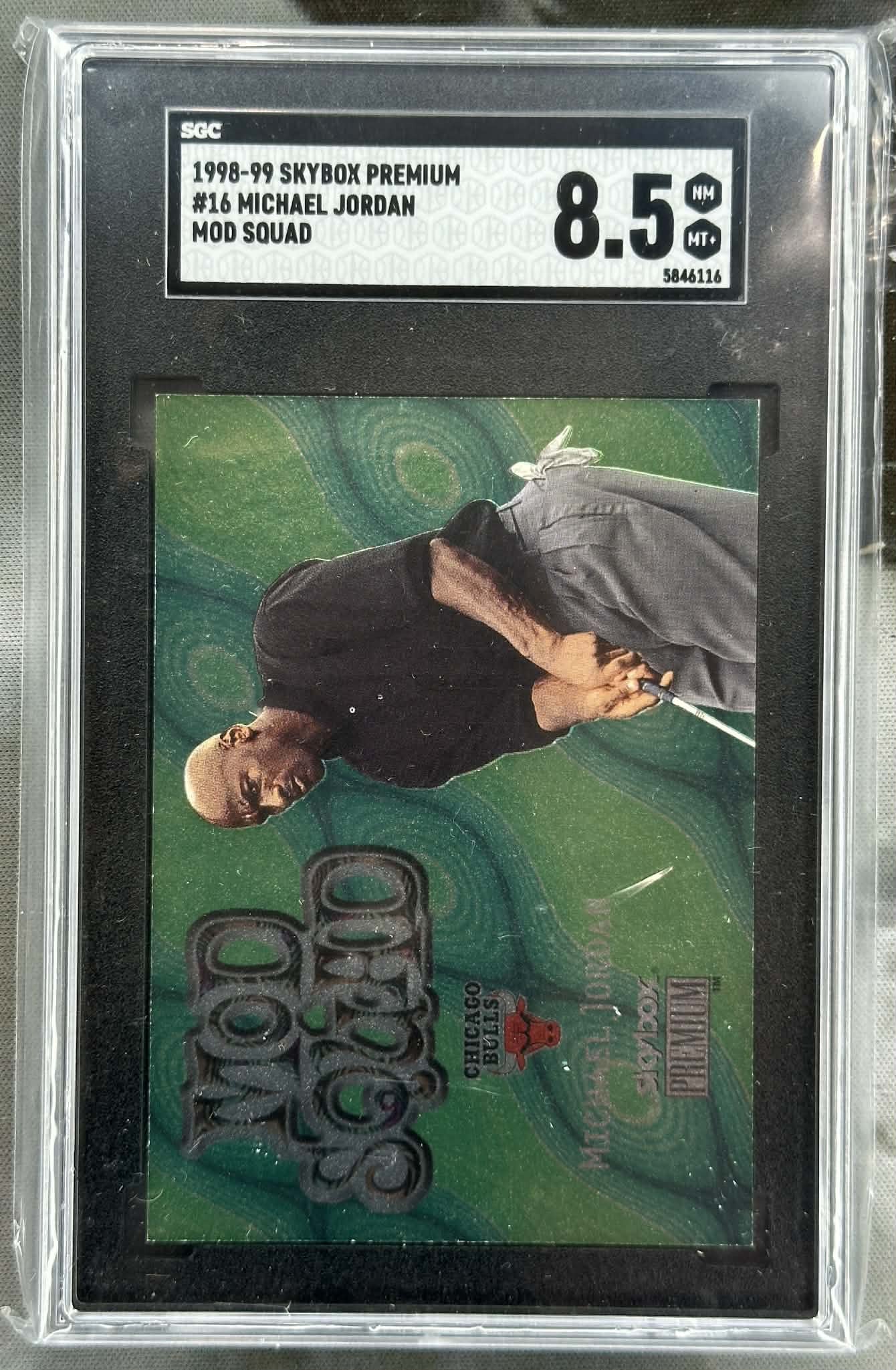 1998 SkyBox Premium Michael Jordan Mod Squad #16 SGC 8.5 graded basketball card