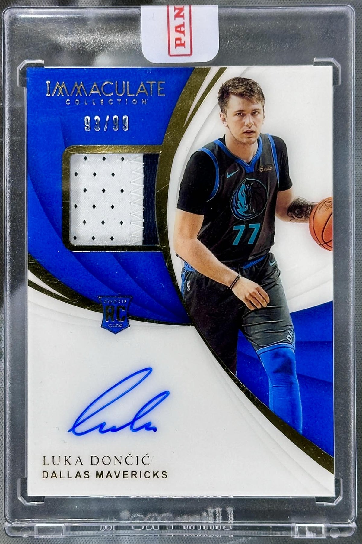 2018 Panini Immaculate Collection Luka Dončić Rookie Patch Auto RPA /9 ...
