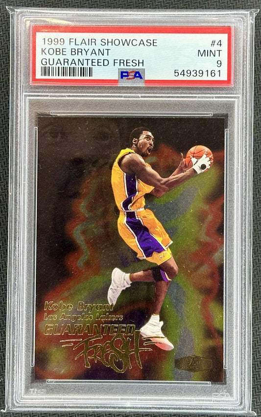 1999-00 Flair Showcase Kobe Bryant #4 Guaranteed Fresh graded PSA 9 Mint