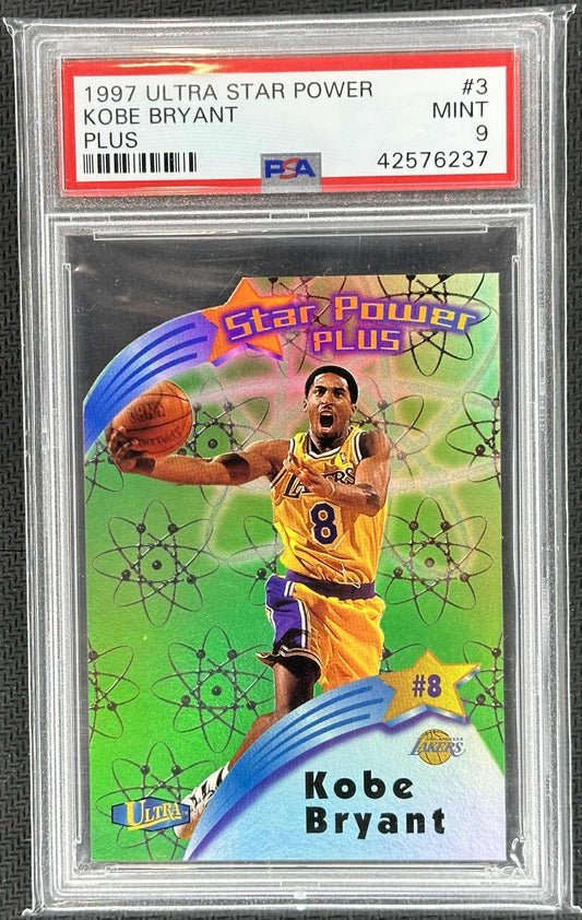 1997-98 Fleer Ultra Kobe Bryant Star Power Plus #3 SPP graded PSA 9 Mint