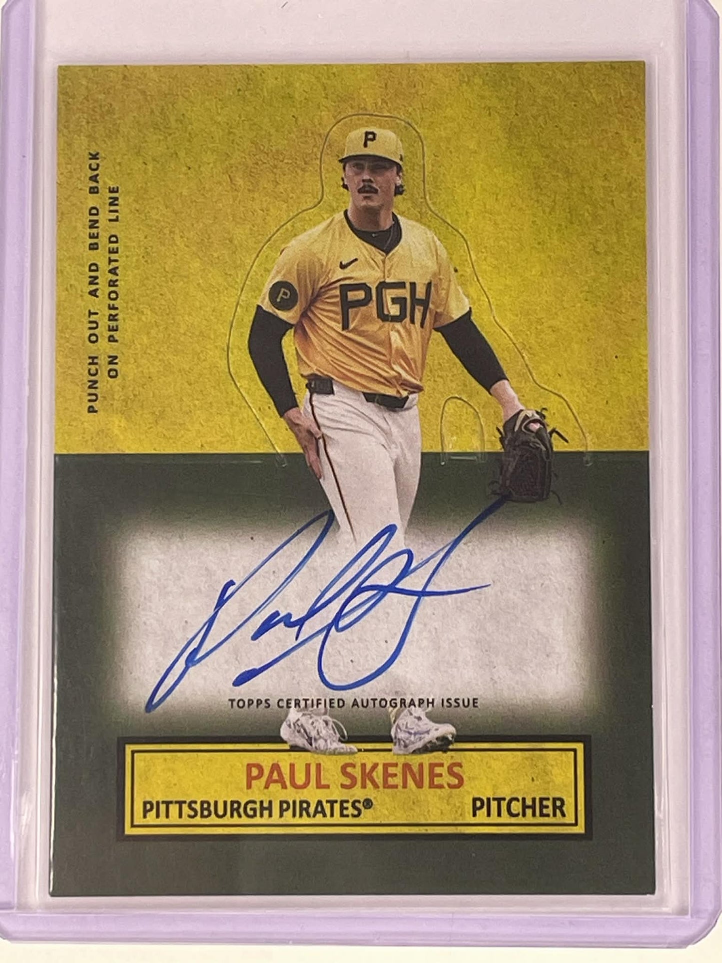 Paul Skenes 1964 Stand Ups Autograph card #64SUA-PS from 2025 Topps Archives.