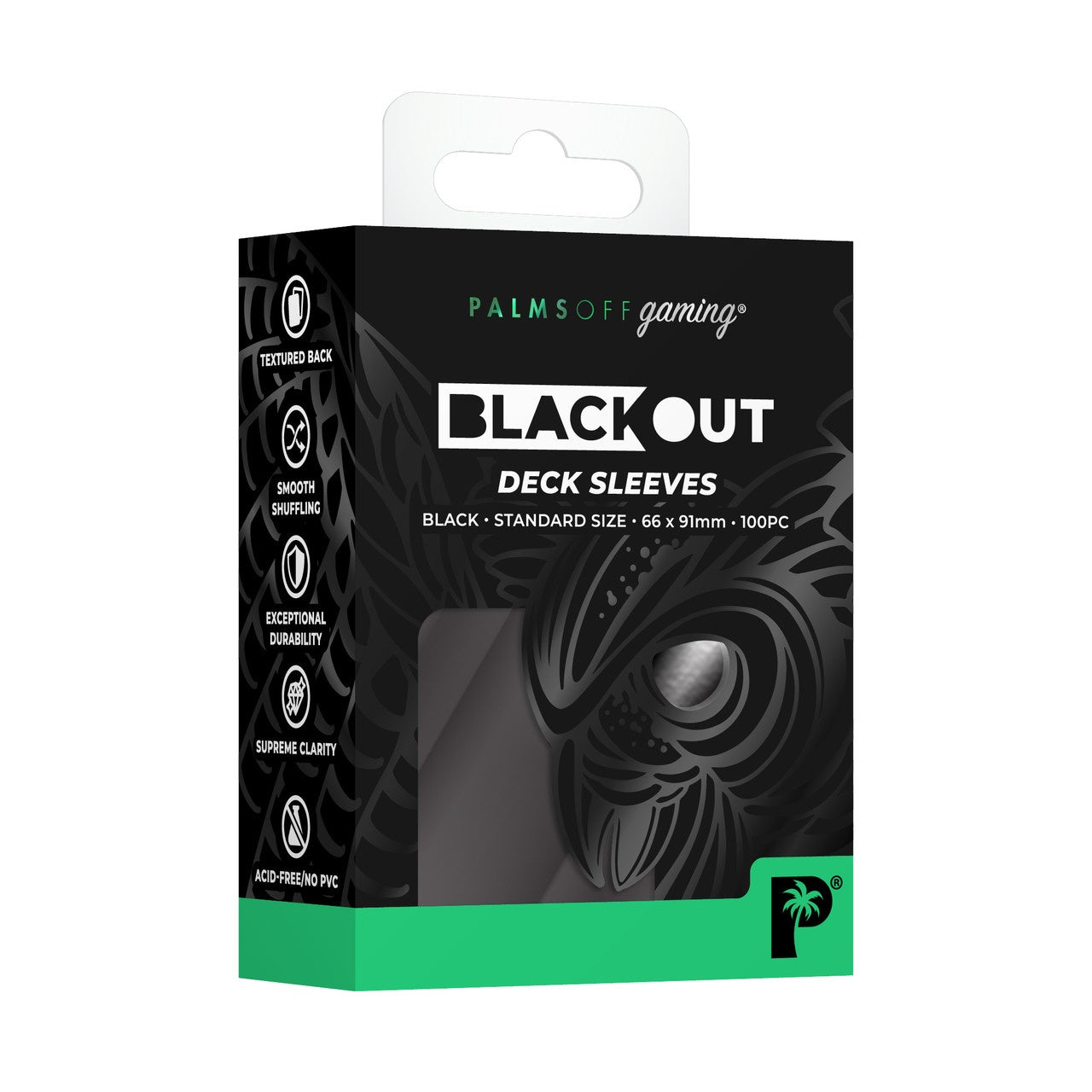 Palms Off Blackout Deck Sleeves - Standard Size