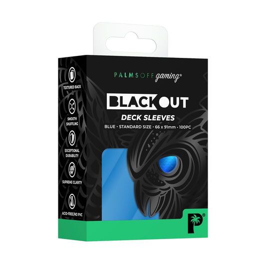 palms off blackout deck sleeves - blue