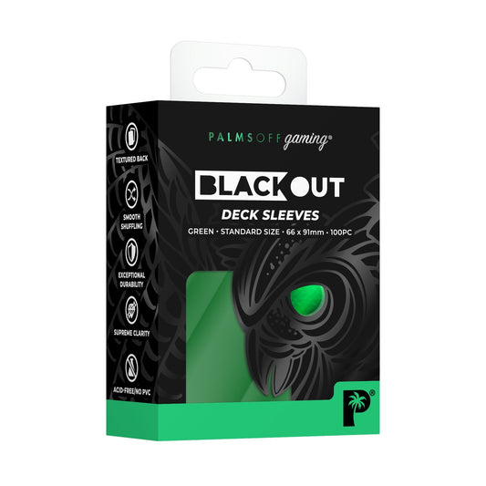 Palms off blackout deck sleeves - green