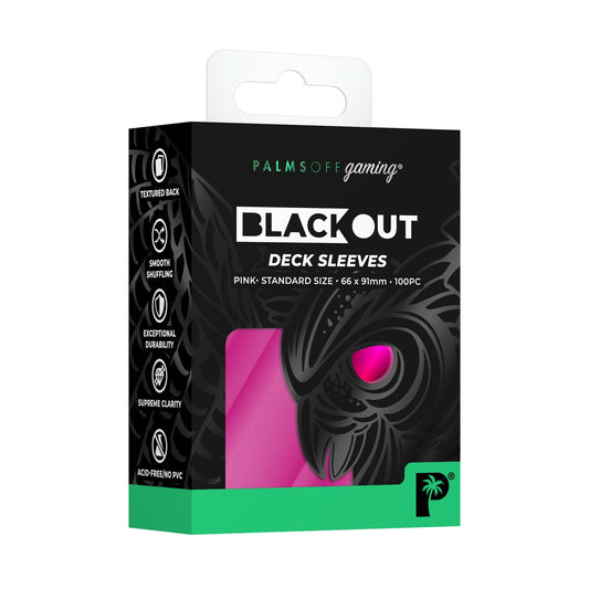 Palms off blackout deck sleeves - pink