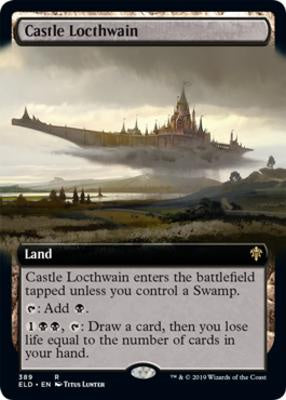 Castle Locthwain – Extended Art Foil – Throne of Eldraine Magic Card