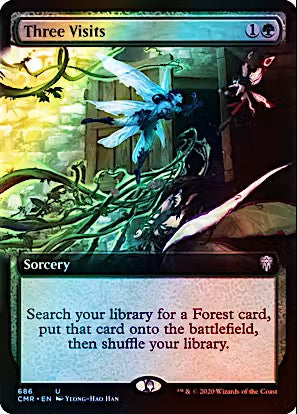 Three Visits - Commander Legends #686 (Extended Art, Foil)