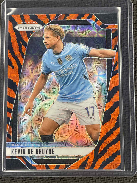 2024‑25 Panini Prizm EPL Kevin De Bruyne Choice Tiger Stripe SSP #4