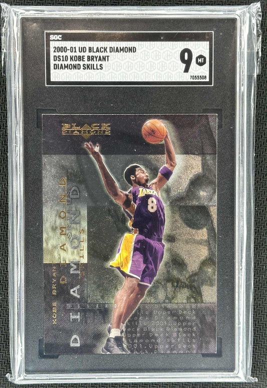 2000 Upper Deck Black Diamond Kobe Bryant Diamond Skills #DS10 graded SGC 9 Mint