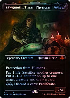Yawgmoth Thran Physician Borderless Foil Dominaria Remastered DMR Magic the Gathering card
