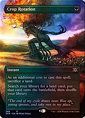 Crop Rotation Double Masters #349 Foil Borderless Magic the Gathering card