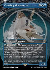 Cresting Mosasaurus 0028 – Emblem Foil – Jurassic World Magic Card