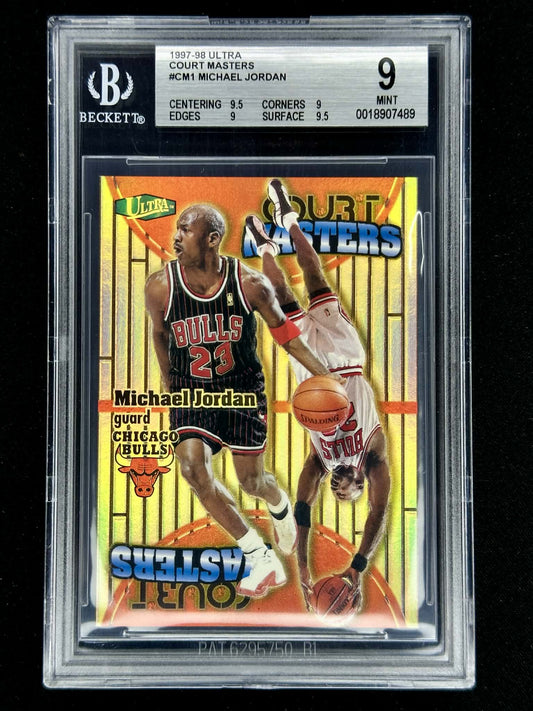 1997 Upper Deck Ultra Michael Jordan Court Masters #CM1 BGS 9 Mint graded basketball card