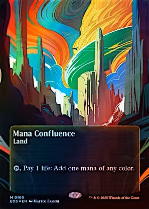 Mana Confluence (0160 – Borderless Poster Galaxy Foil) – Edge of Eternities: Stellar Sights Magic: The Gathering Card