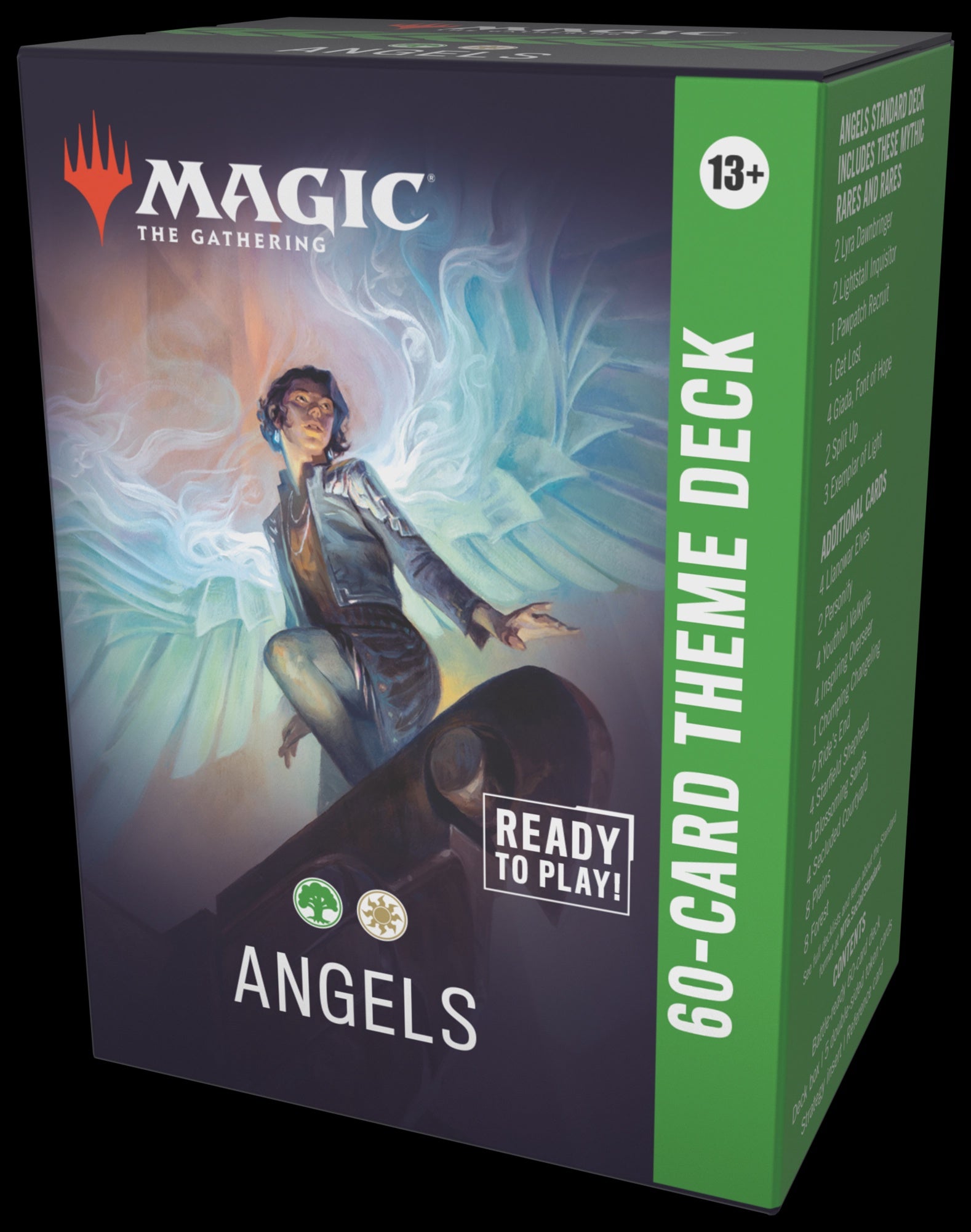 Card game box for 'Magic: The Gathering' featuring an angel theme.