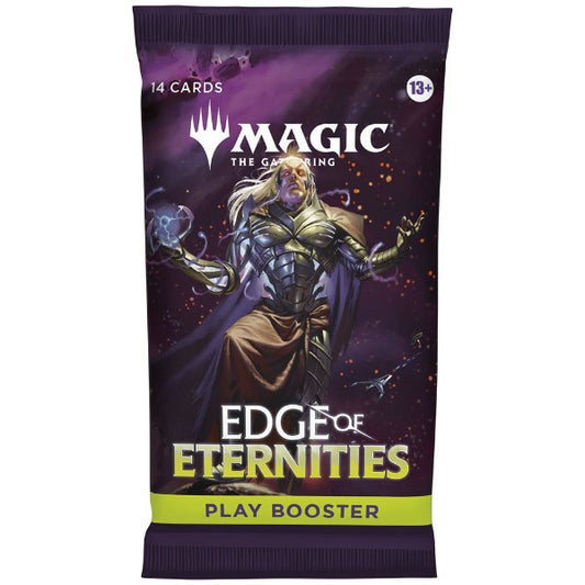 Magic: The Gathering Edge of Eternities Play Booster Pack for drafting, deck building and collecting.
