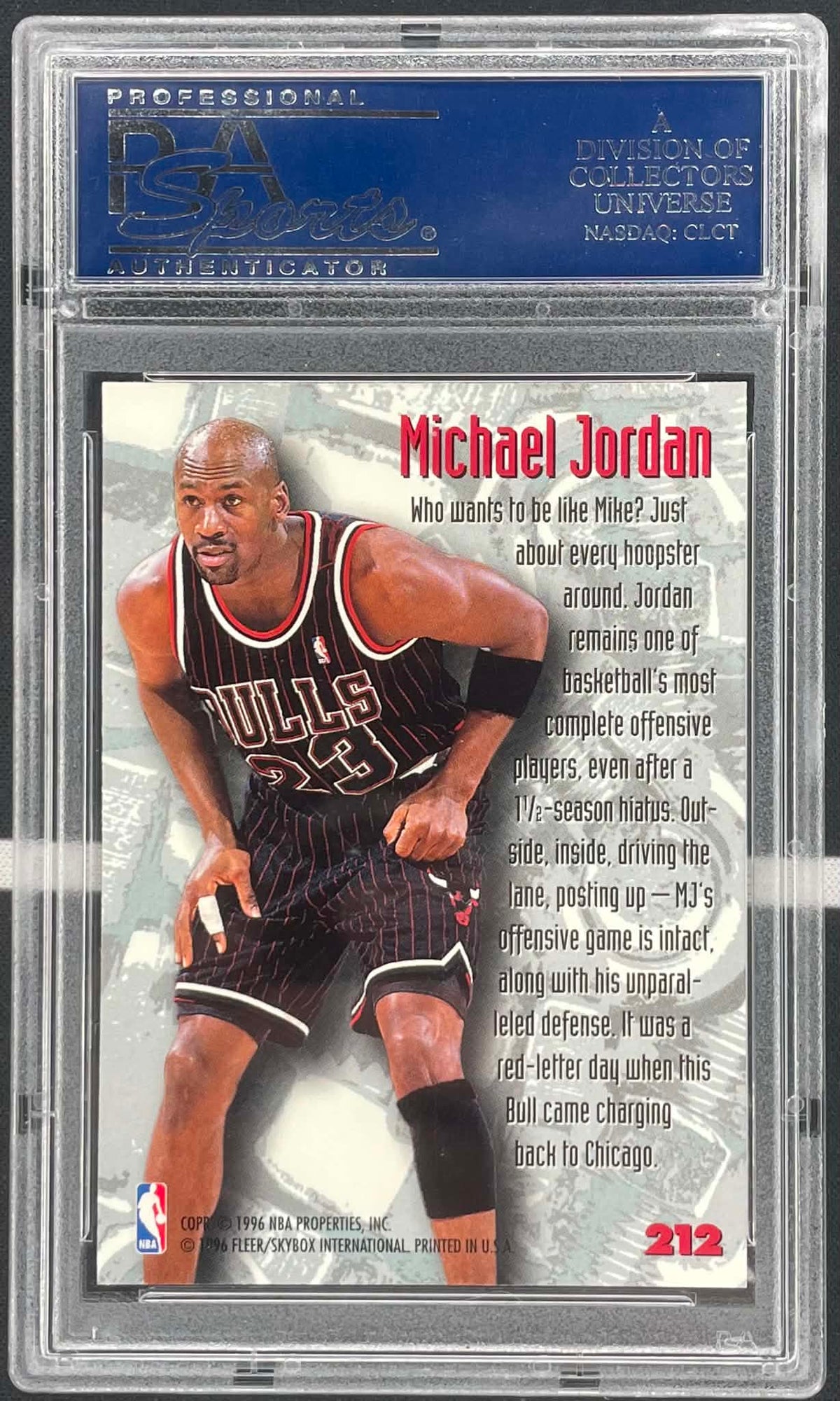 1995 Fleer Metal - Nuts & Bolts - Michael Jordan - GEM PSA 10