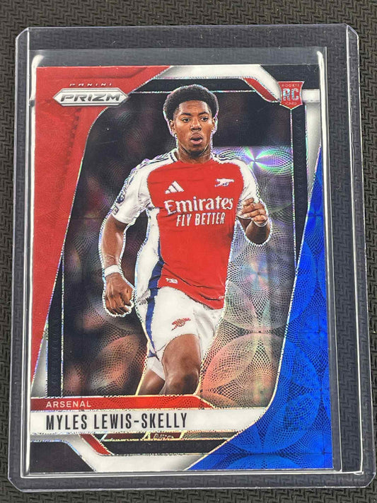 2024‑25 Panini Prizm Premier League Myles Lewis‑Skelly RC Red White Blue Choice
