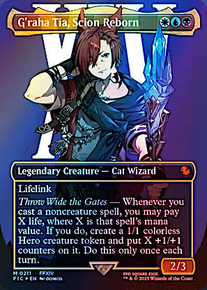 G'raha Tia, Scion Reborn (Borderless) (Surge Foil) - Commander: FINAL FANTASY (FIC)