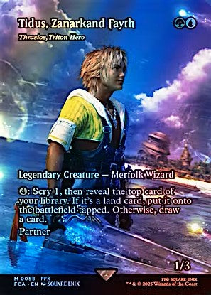 Thrasios, Triton Hero Final Fantasy Foil Variant – Tidus 0058 – Sealed MTG Product